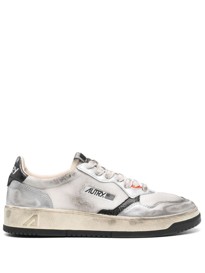 Sneaker supervintage white silver