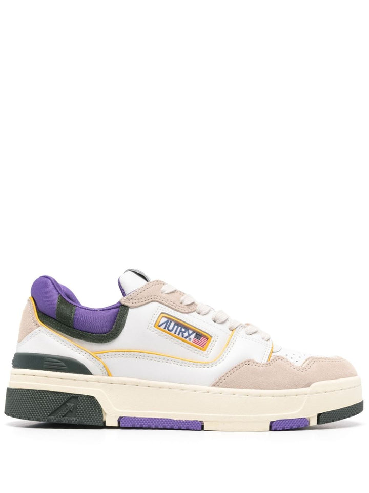 Sneaker action bianca e viola