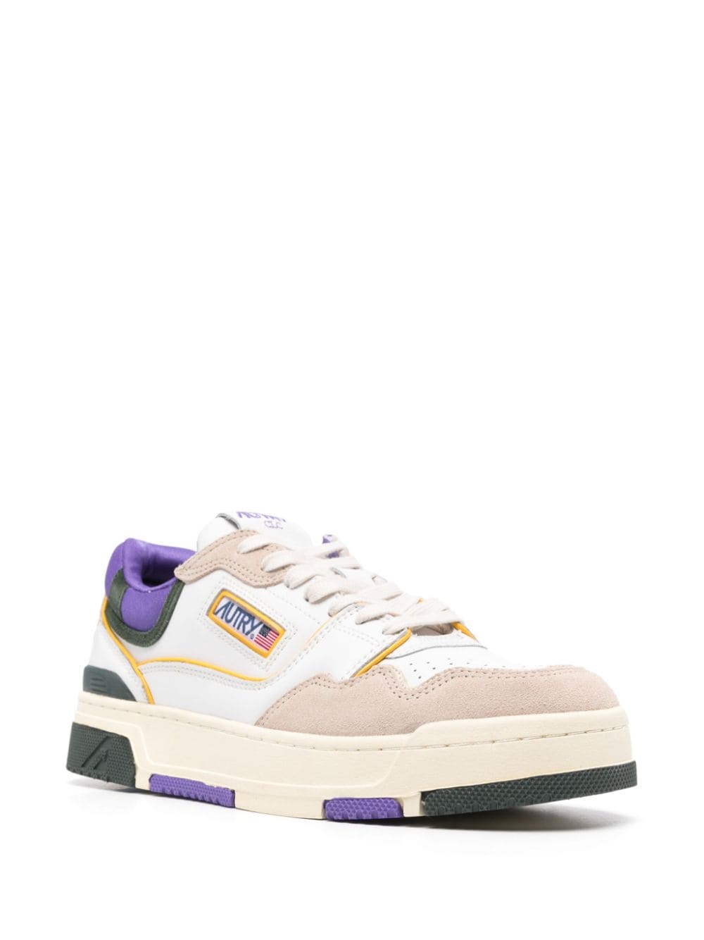 Sneaker action bianca e viola