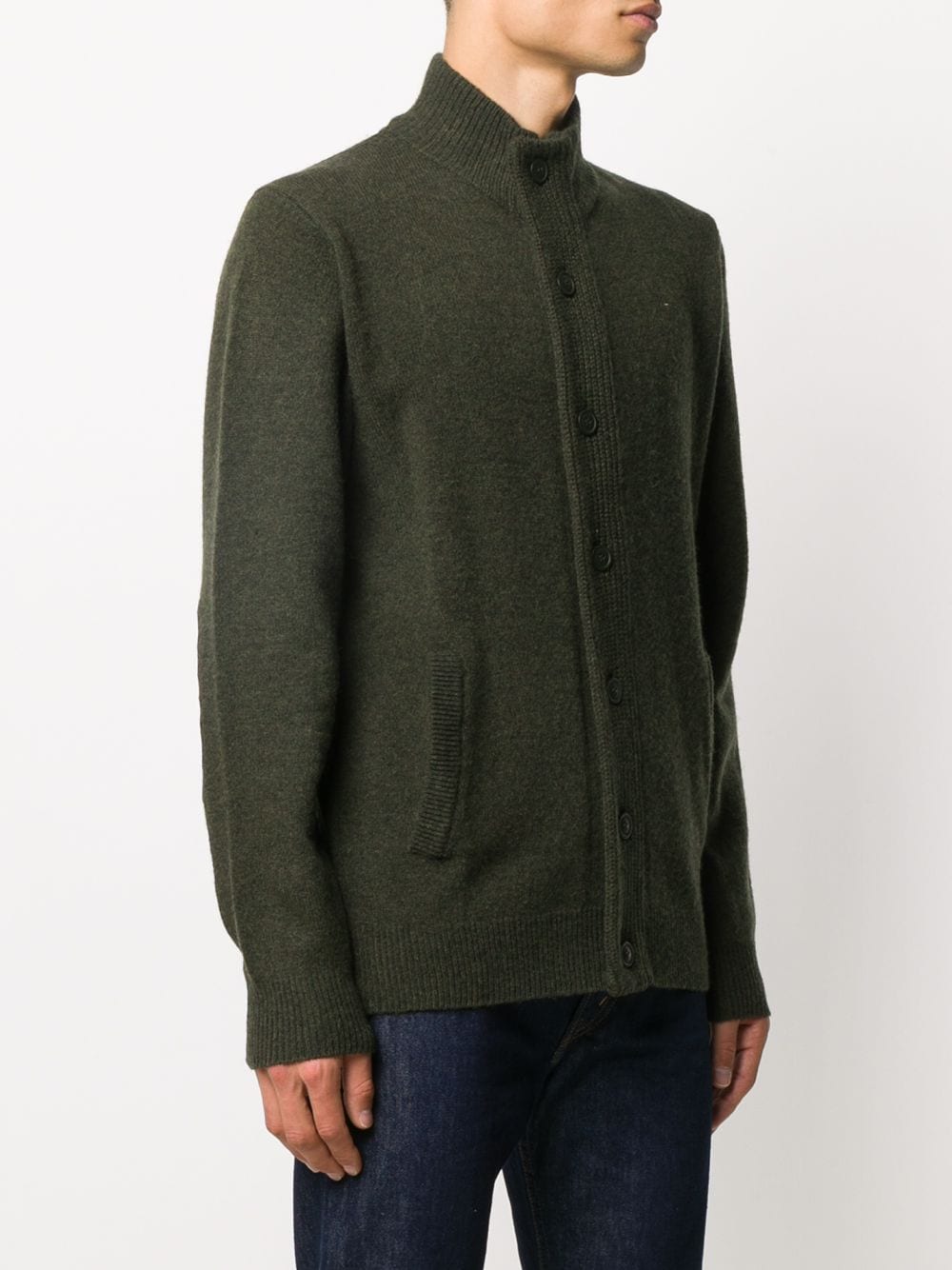 Giubbotto cardigan verde