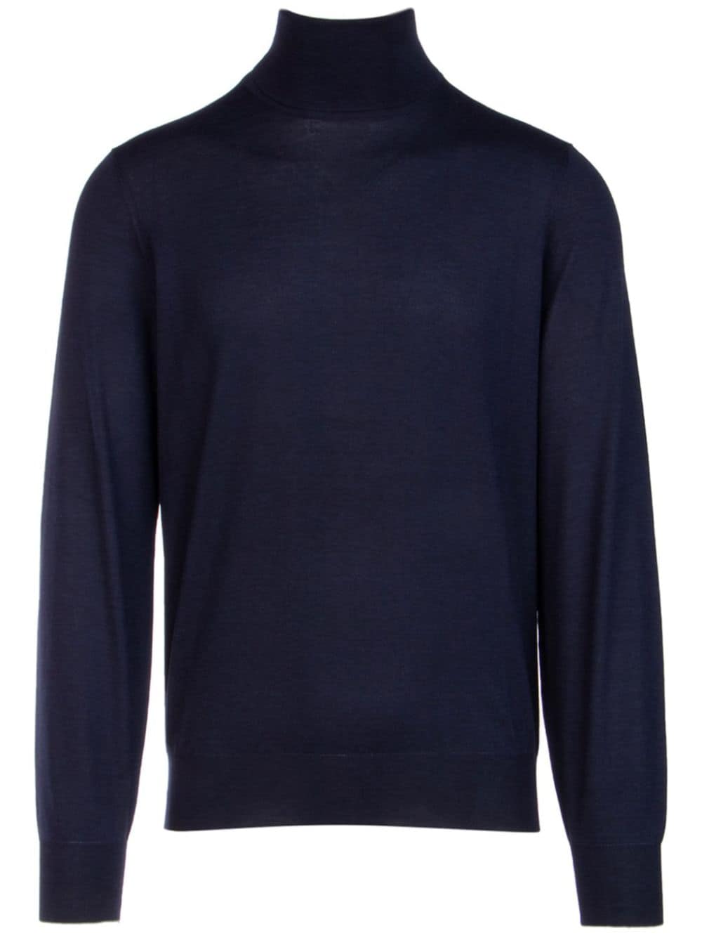 Maglione a collo alto blu