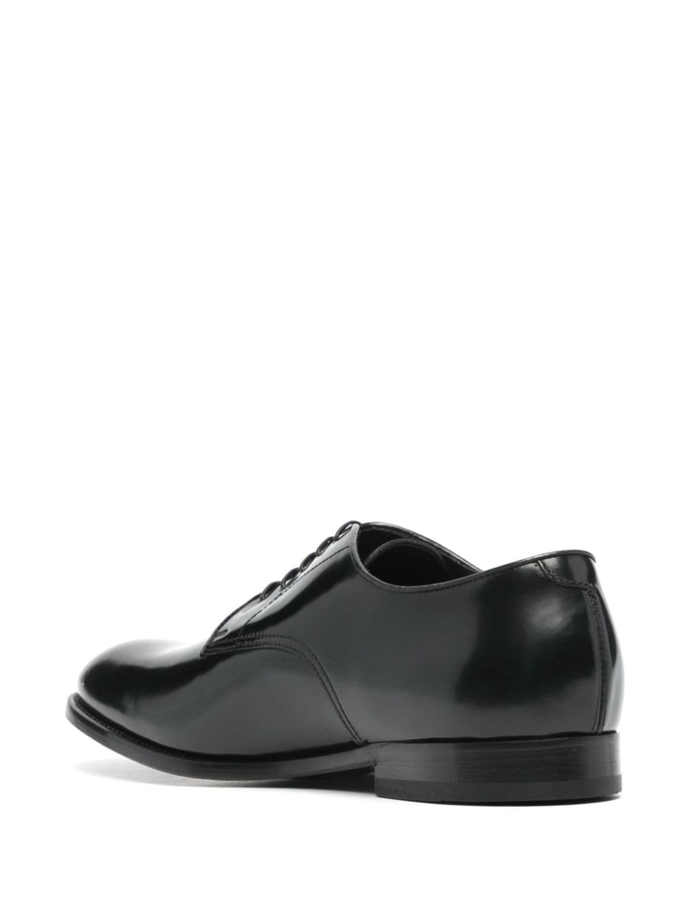 Scarpa derby nera in pelle