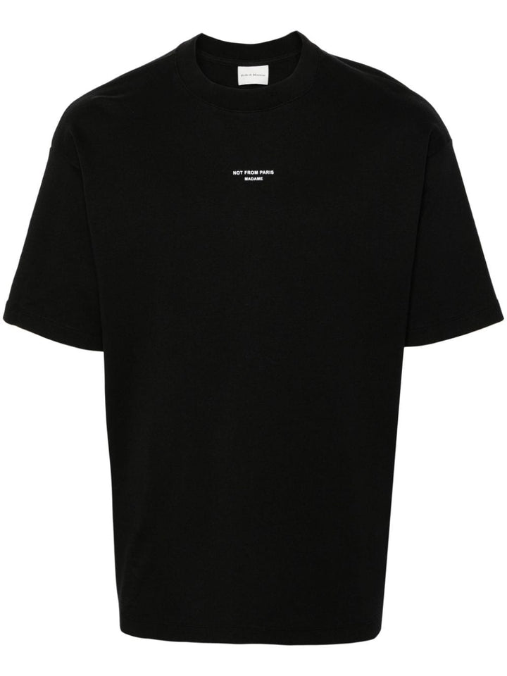 Black logotype T-shirt