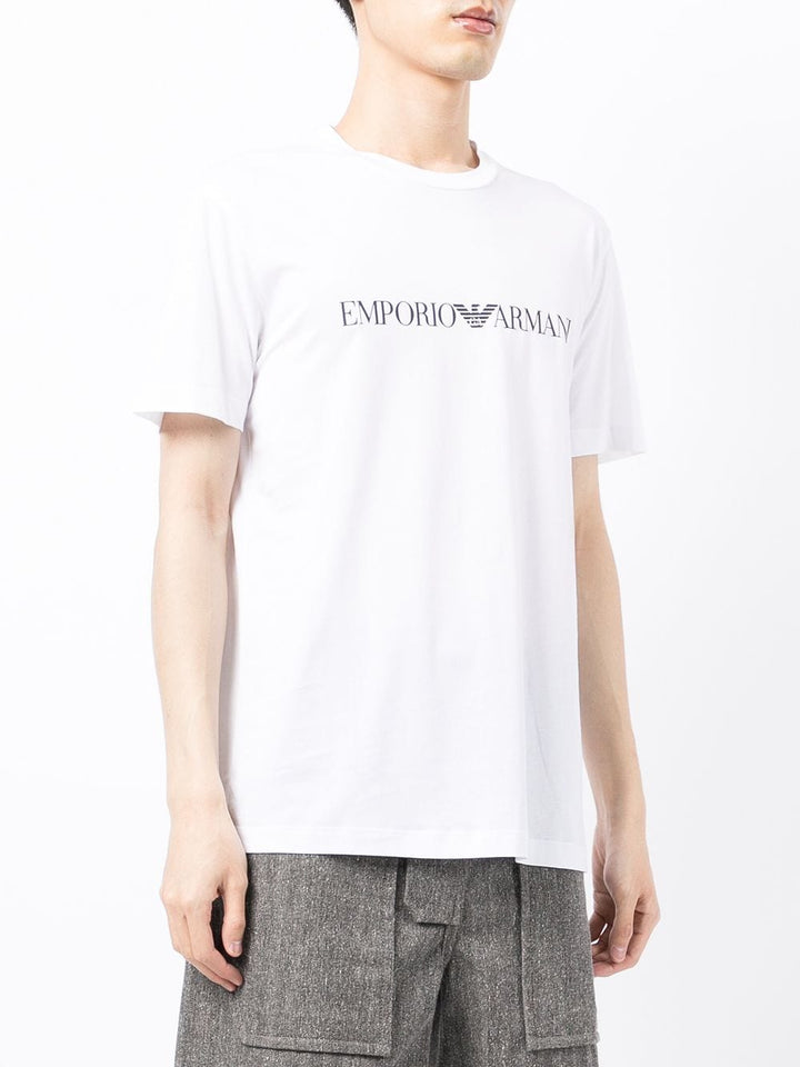 T-shirt bianca logo Emporio