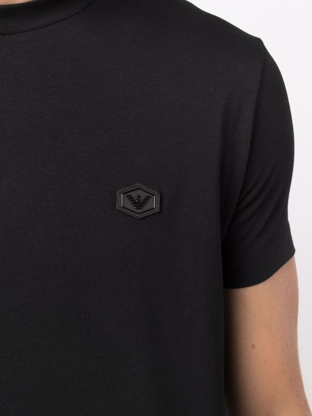 Black T-shirt with logo