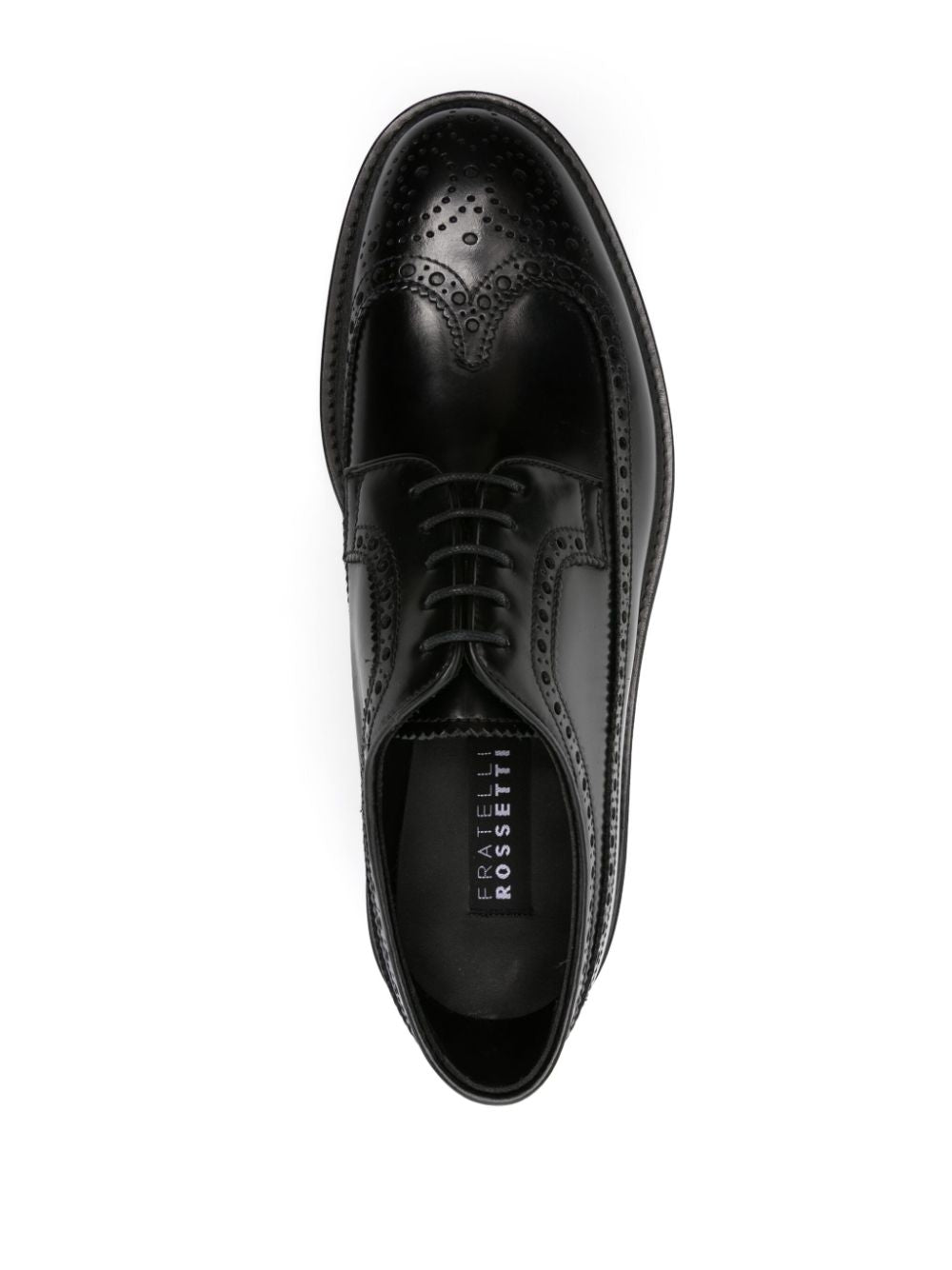 Stringata brogues nera