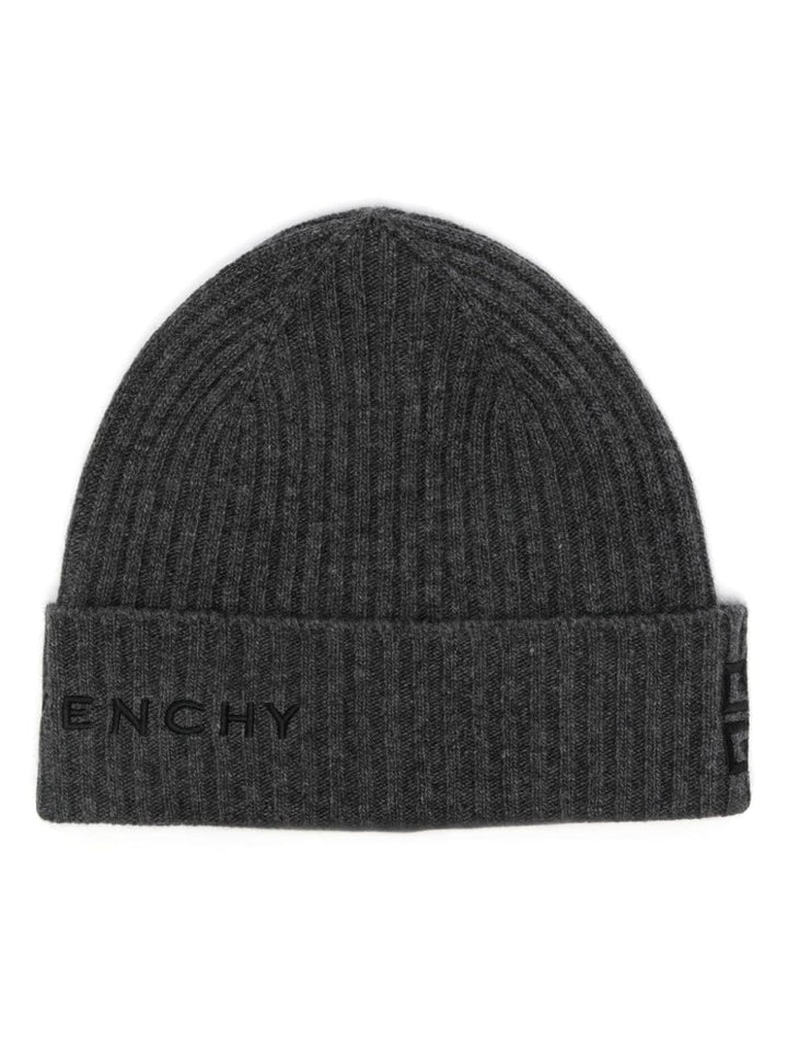 Beanie grigio ricamo 4G