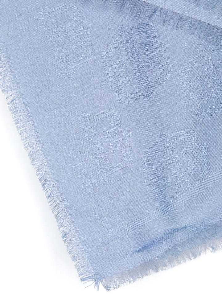 Sciarpa 4G Liquid jacquard azzurra