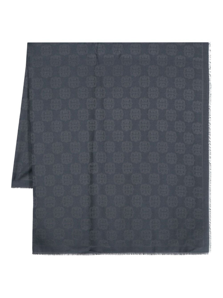 Sciarpa 4G Liquid jacquard navy