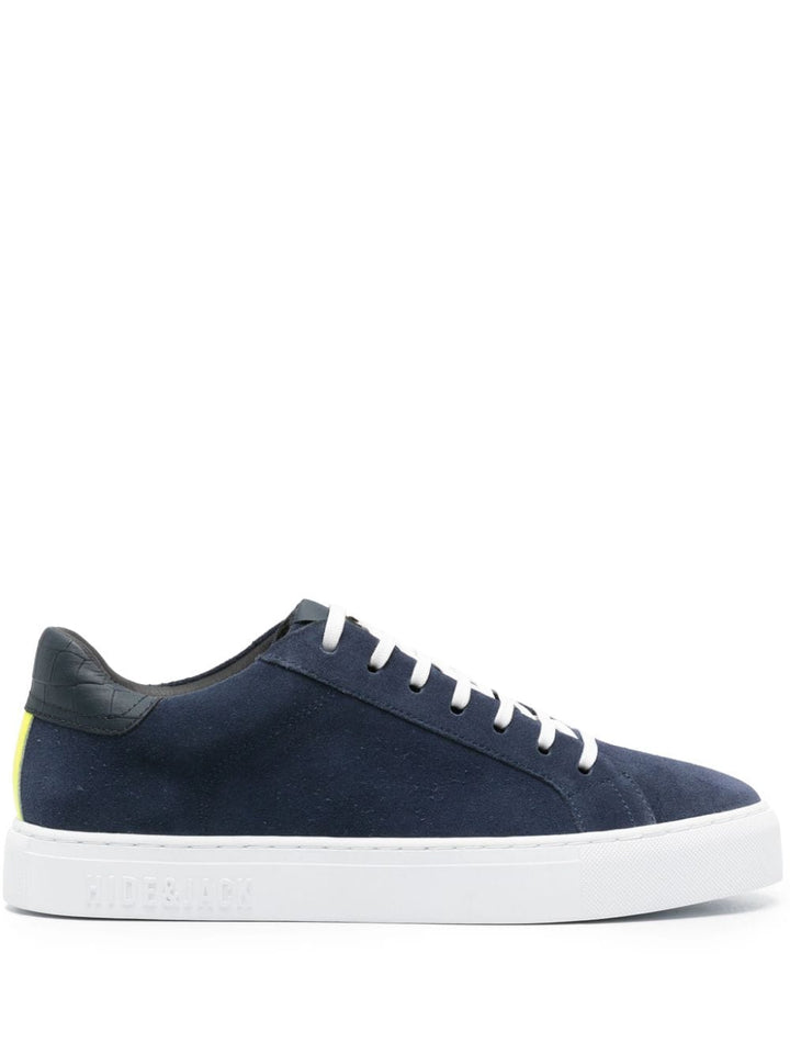 Sneaker Essence camoscio blu