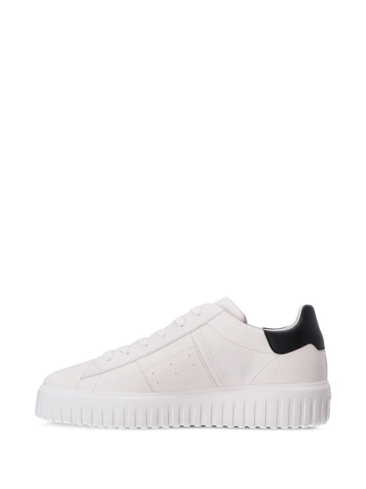 Sneaker H-stripes bianco e nero