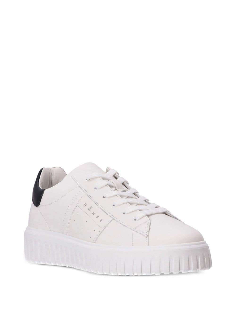 Sneaker H-stripes bianco e nero