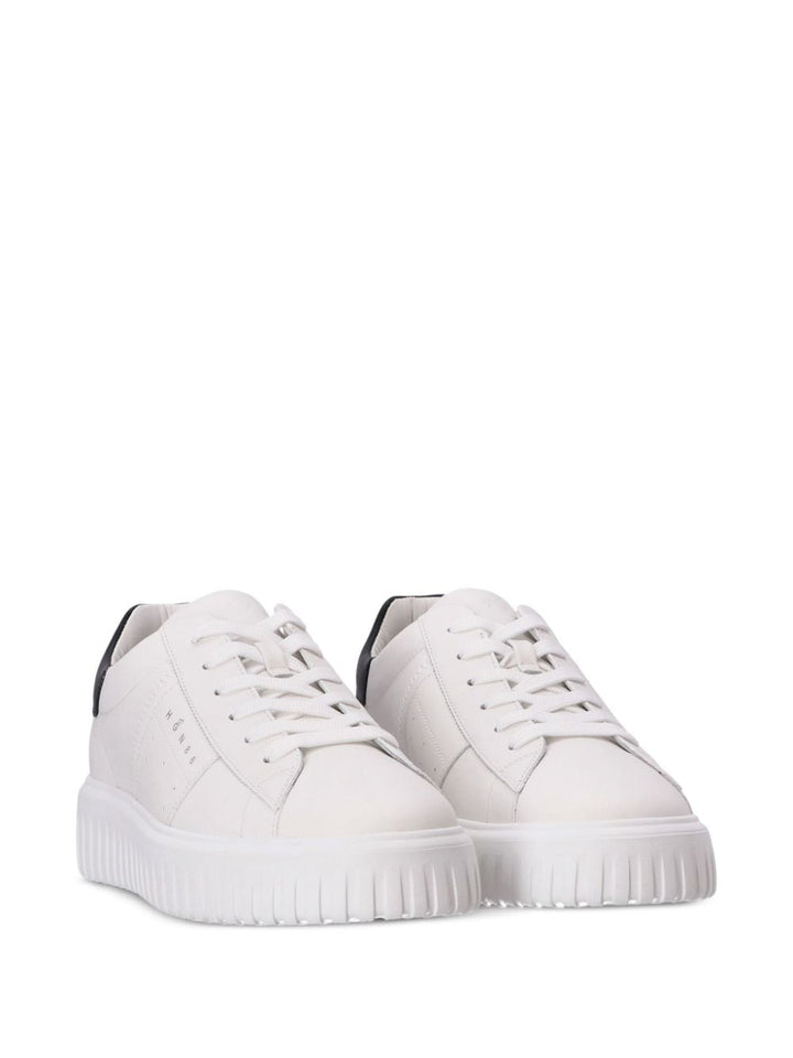 Sneaker H-stripes bianco e nero