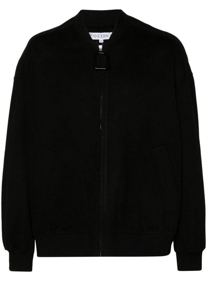 Black bomber jacket