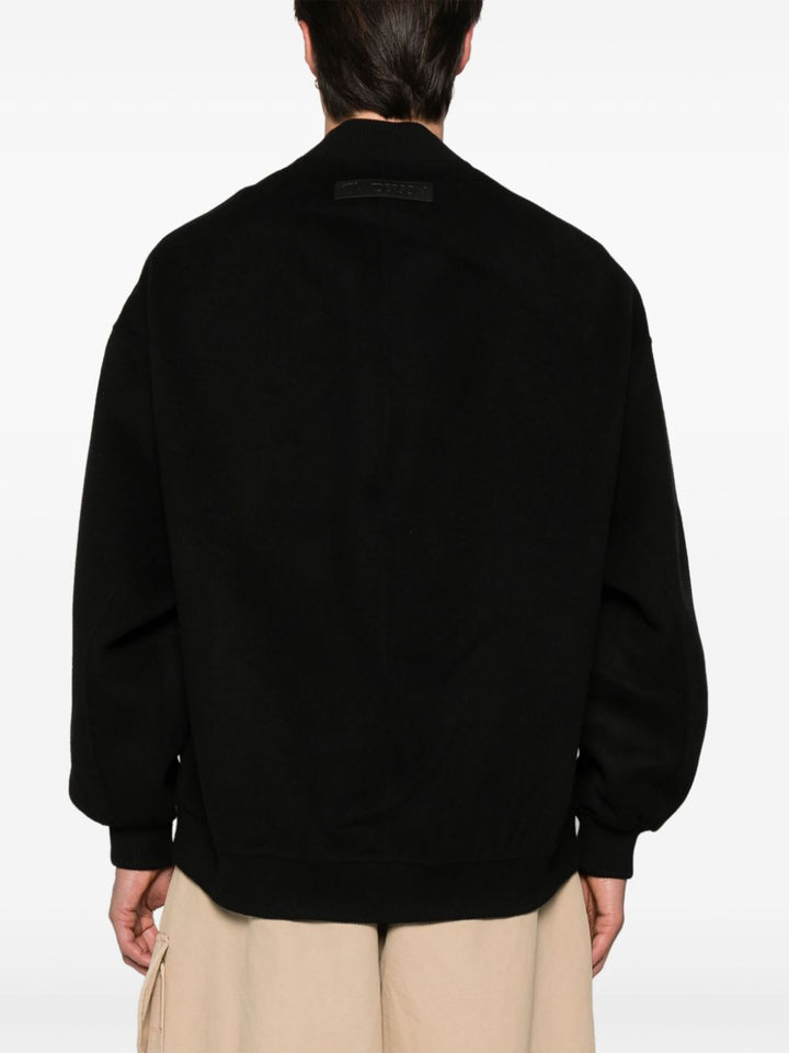 Black bomber jacket