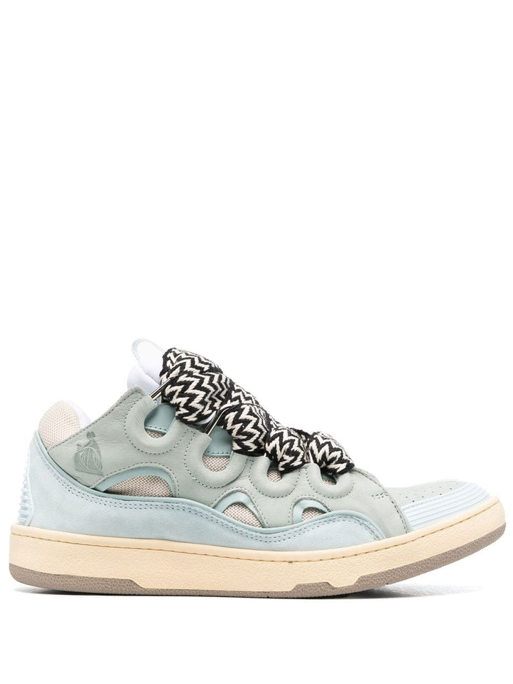 Sneaker curb verde acqua