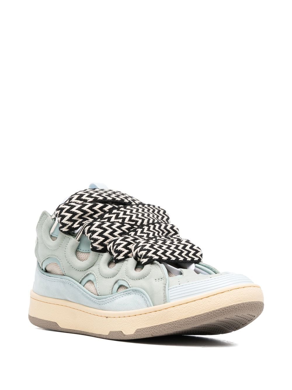 Sneaker curb verde acqua