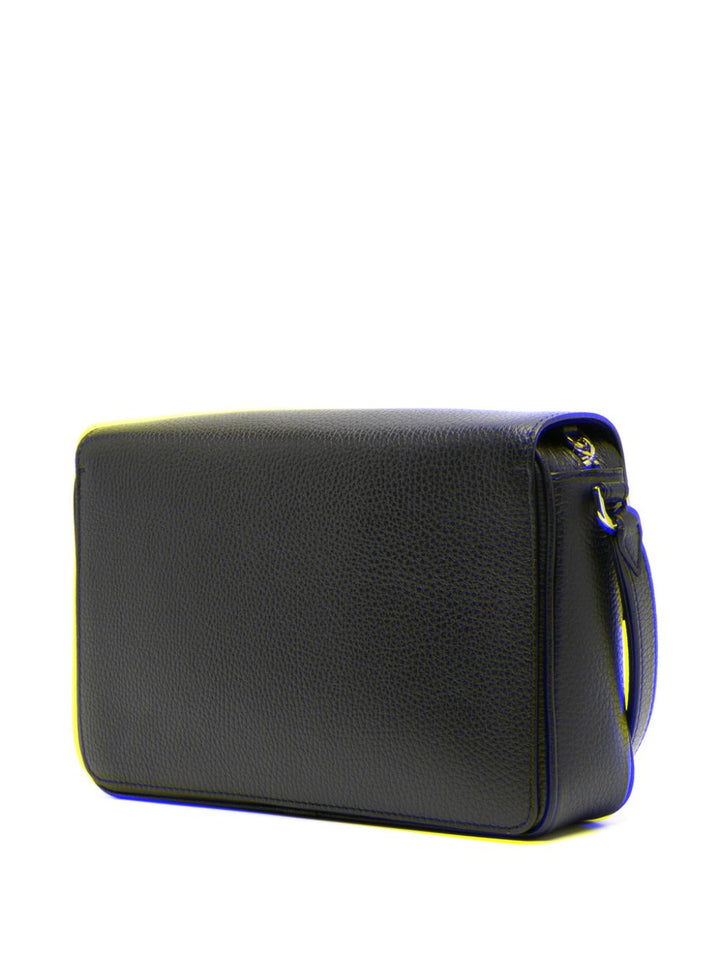 Clutch nera con logo