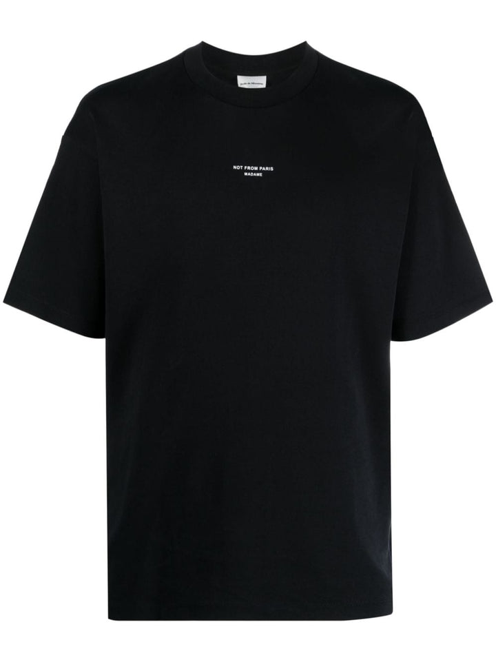 T-shirt nera oversize