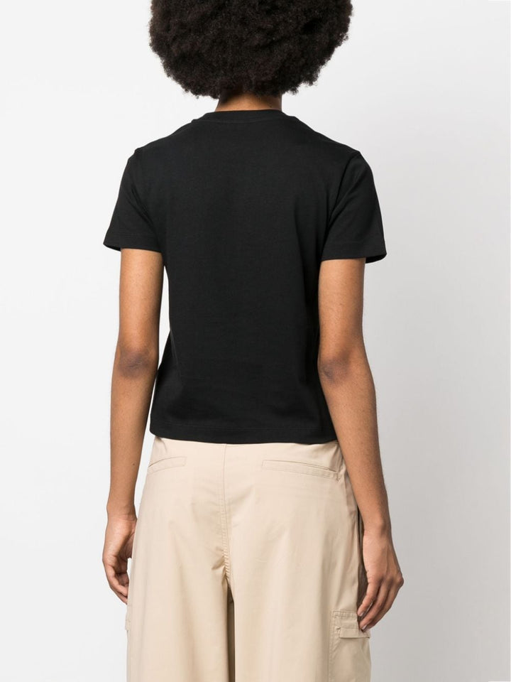 Black T-shirt with logo