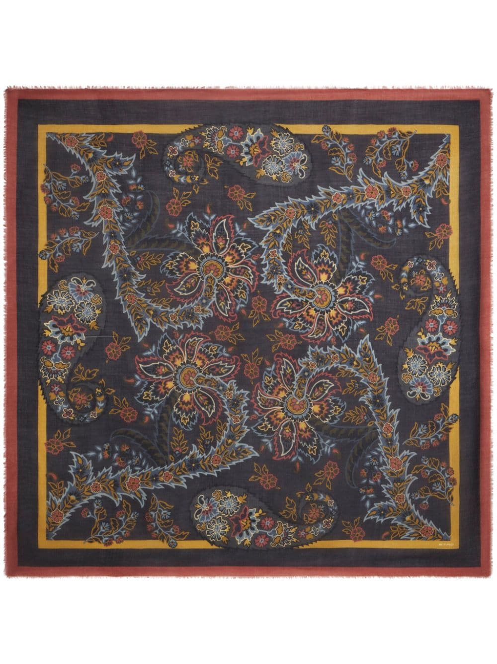 Foulard con stampa paisley