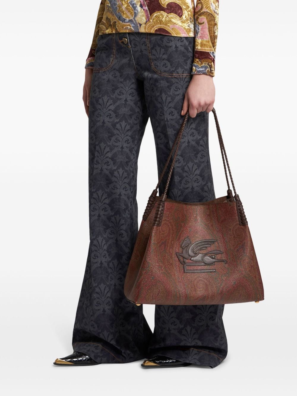 Borsa tote Paisley Libra media