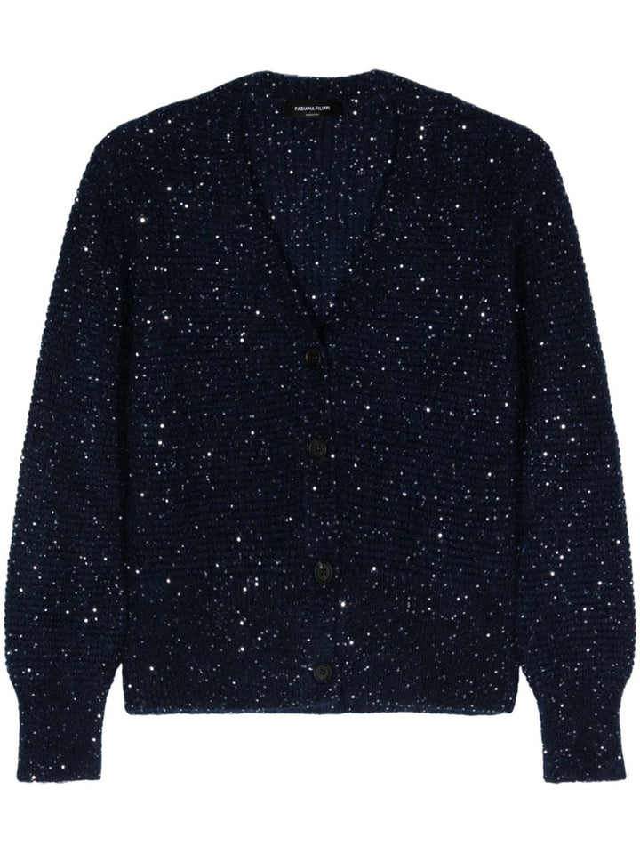 Cardigan con paillettes