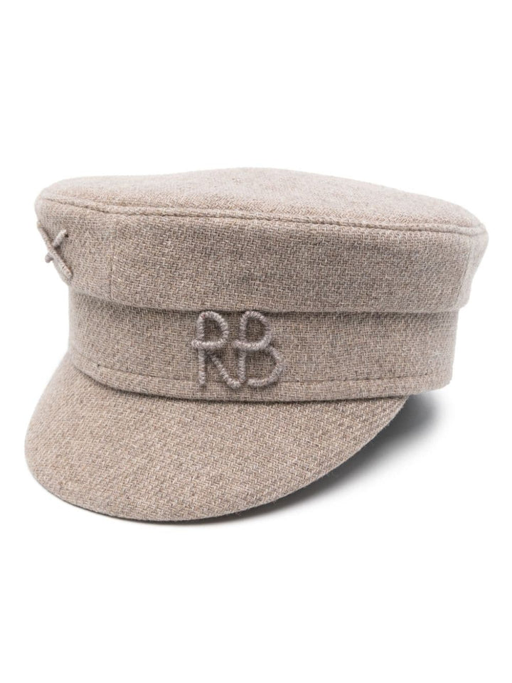 Cappello baker boy con monogramma