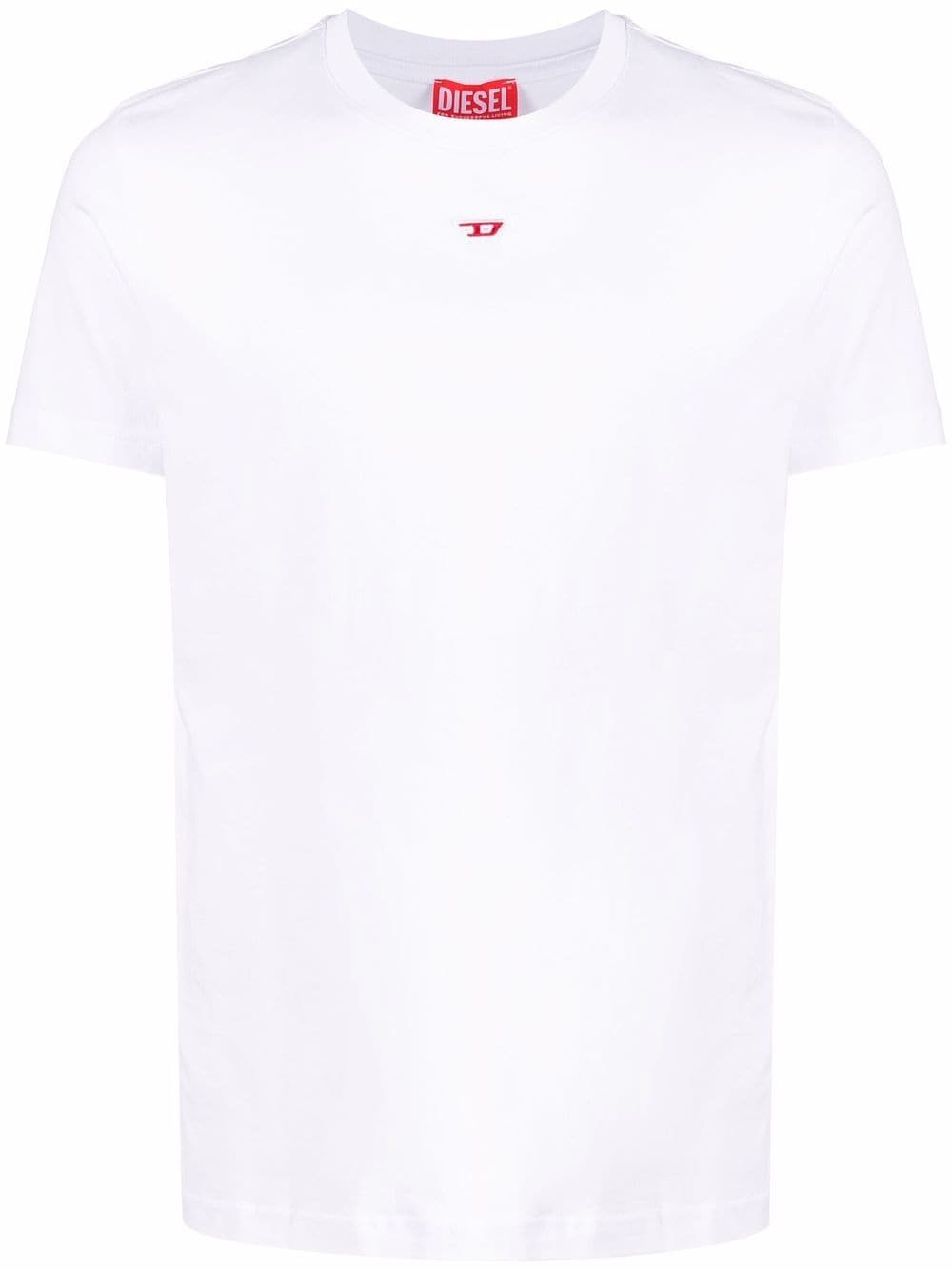 T-shirt Bianca Minimal Con Logo