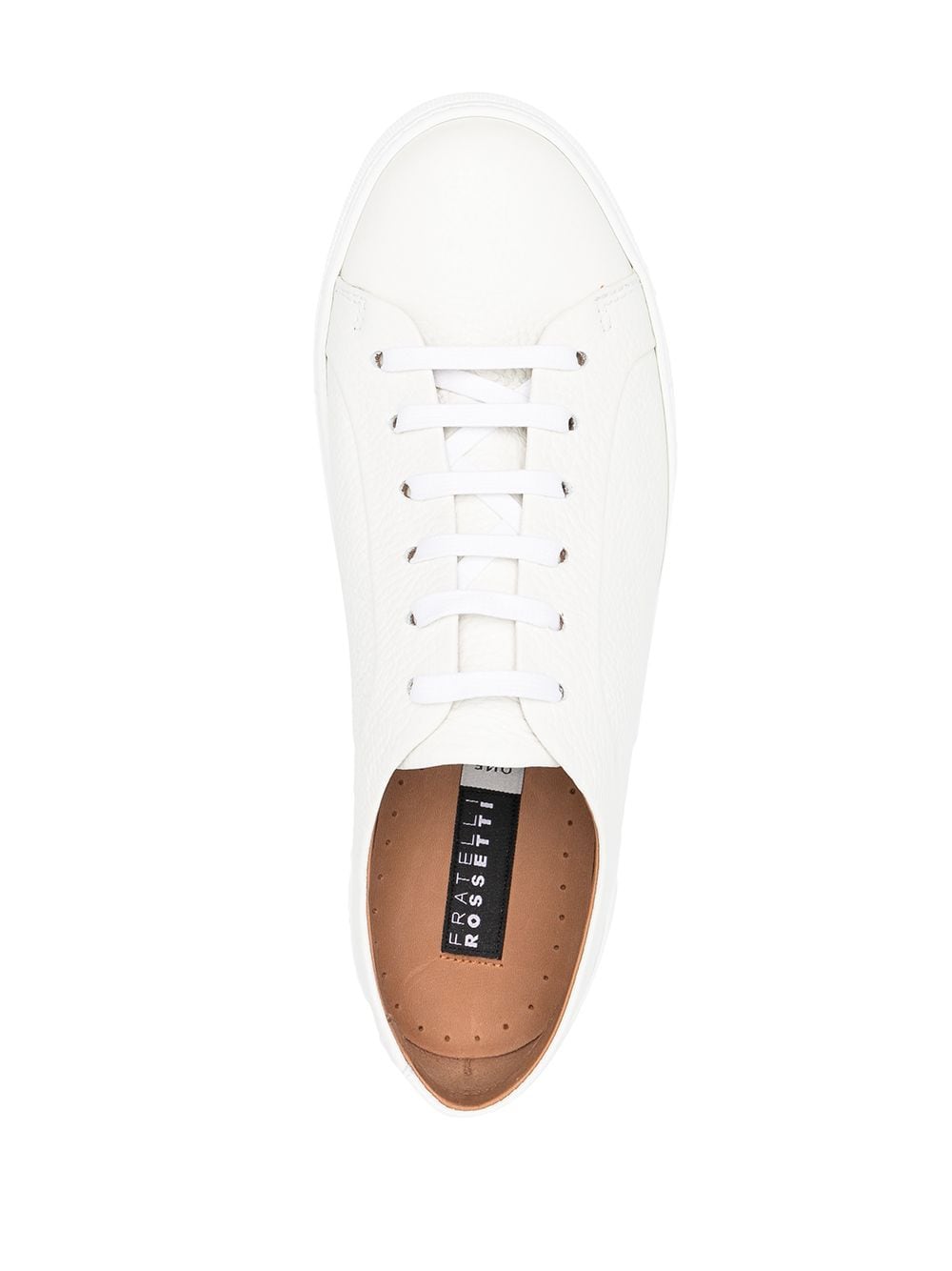 white leather sneaker
