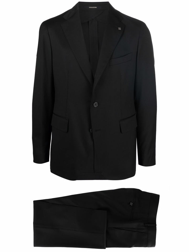 black single breasted suit