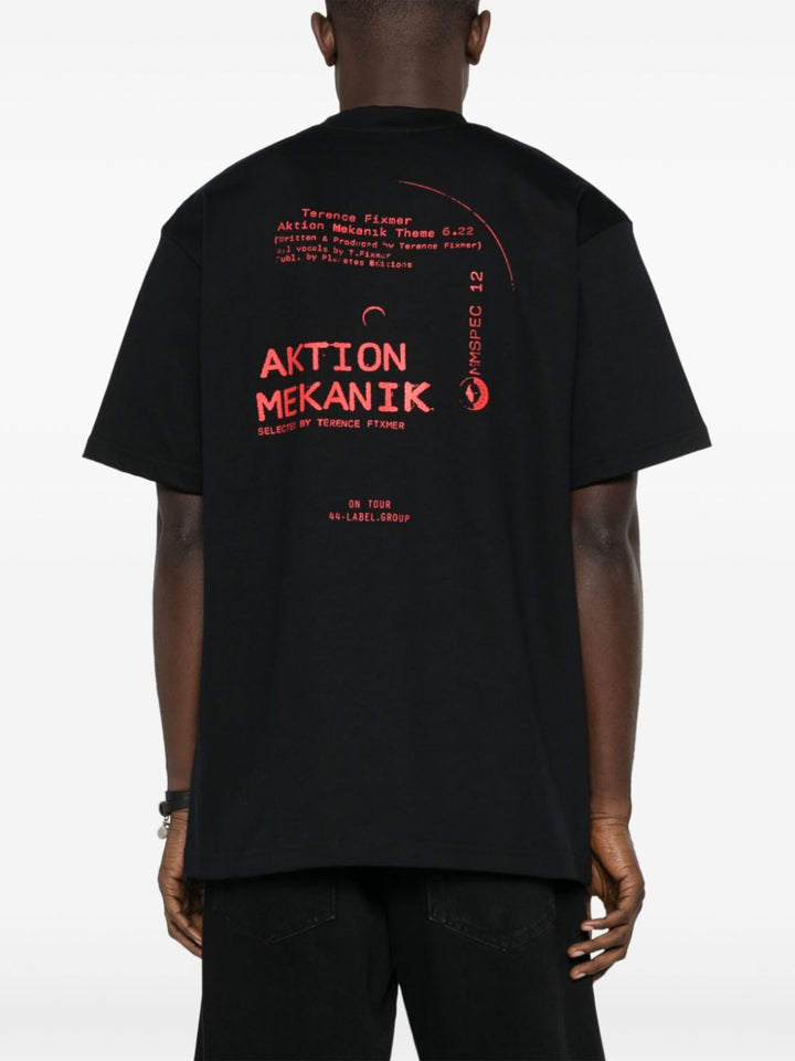 T-shirt aktion mekanic nera