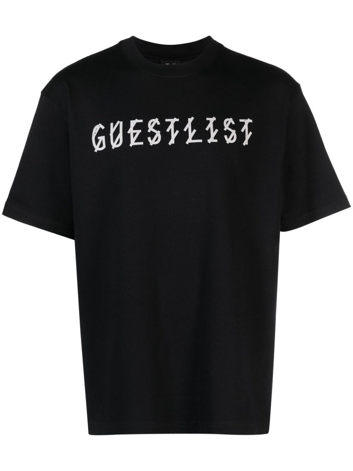 T-shirt nera guestlist
