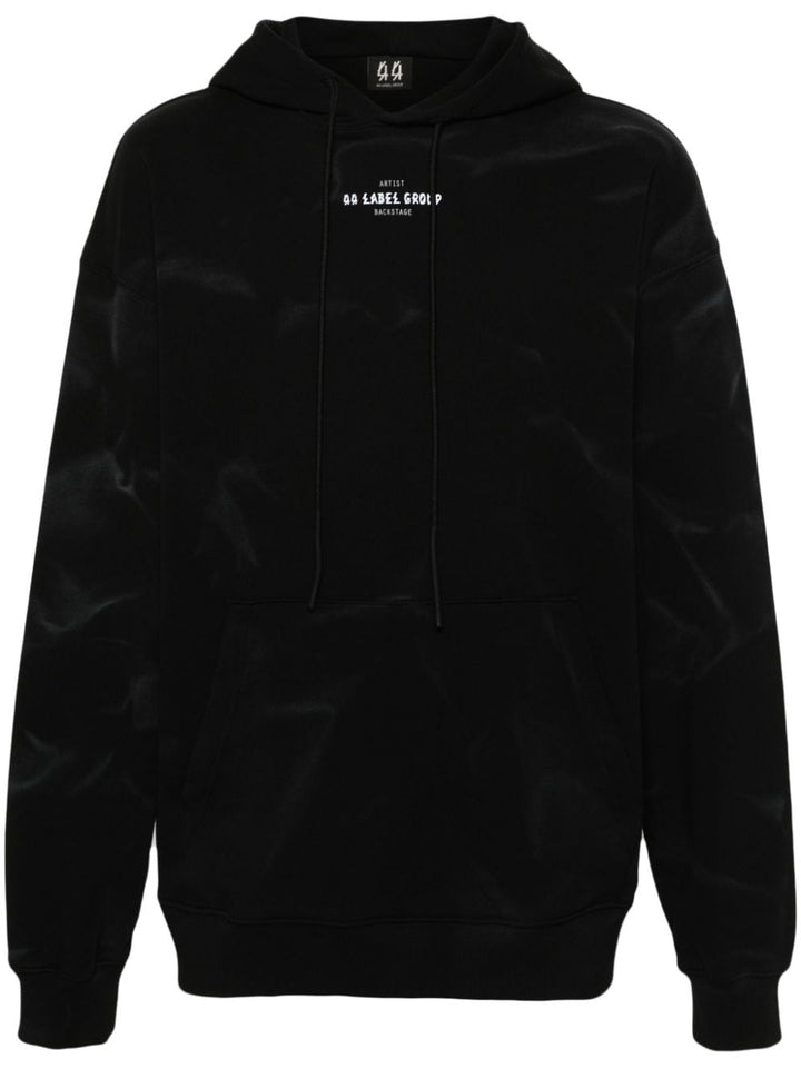 Black smoke effect hoodie