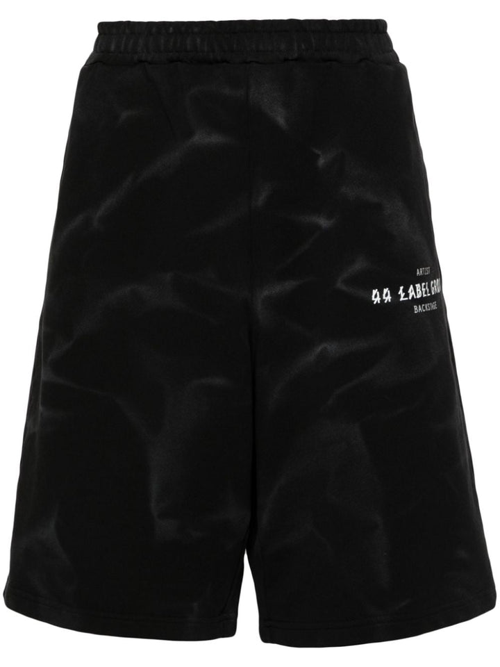 Black shorts with smoke effect
