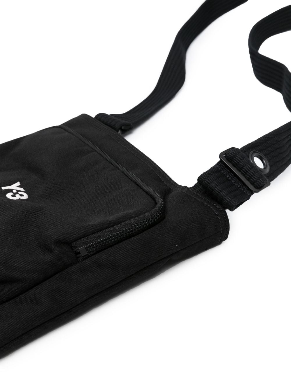 Black messenger shoulder strap