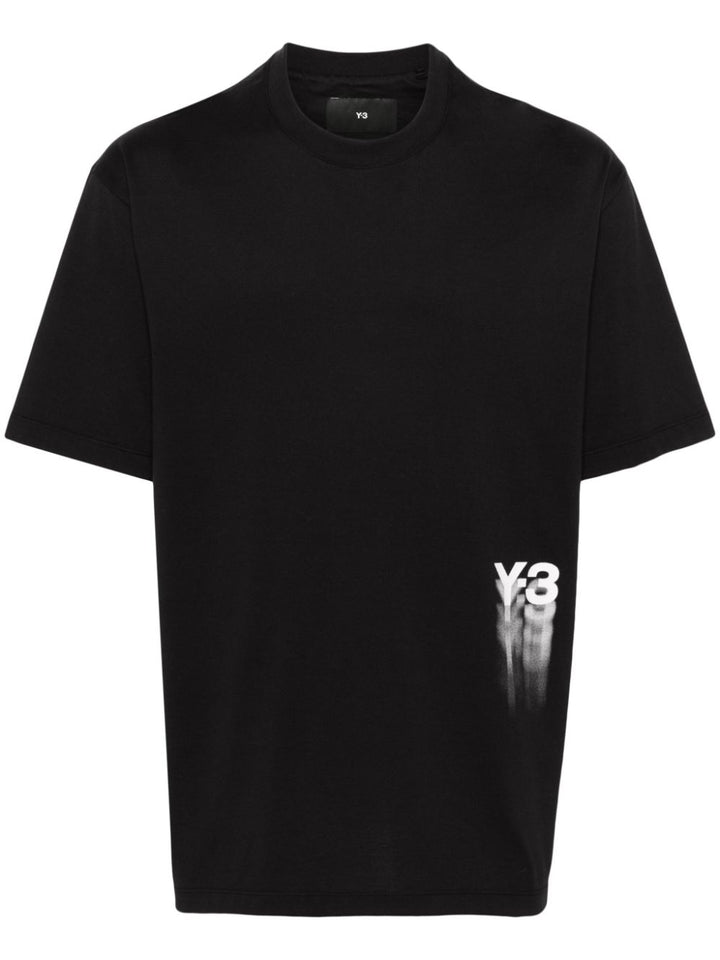 black logotype t-shirt