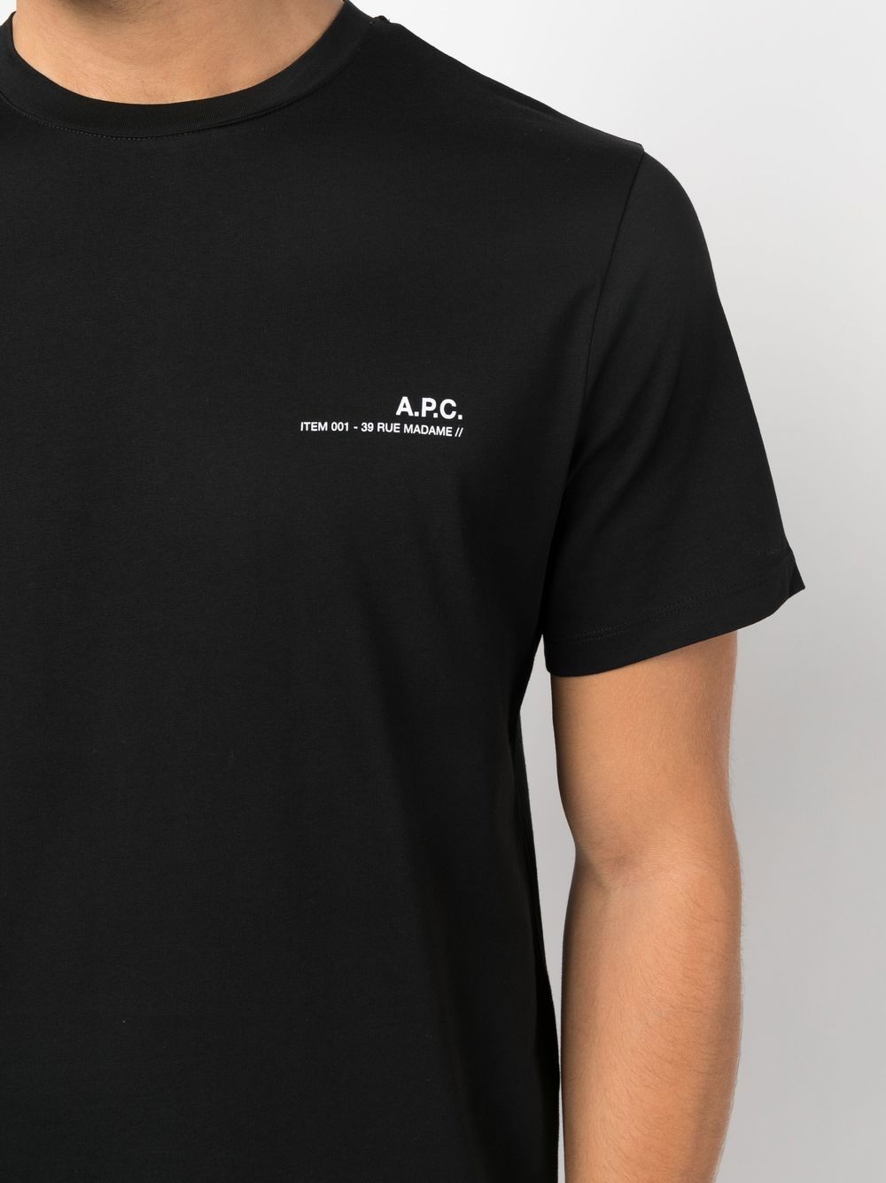T-shirt logotype nera
