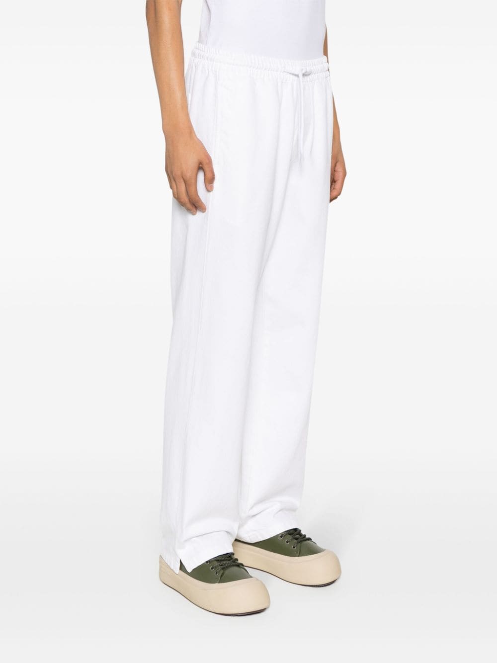 Pantalone bianco in cotone