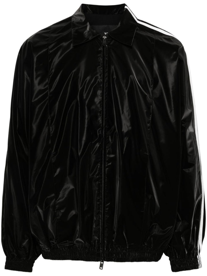 Black jacket with shiny finish