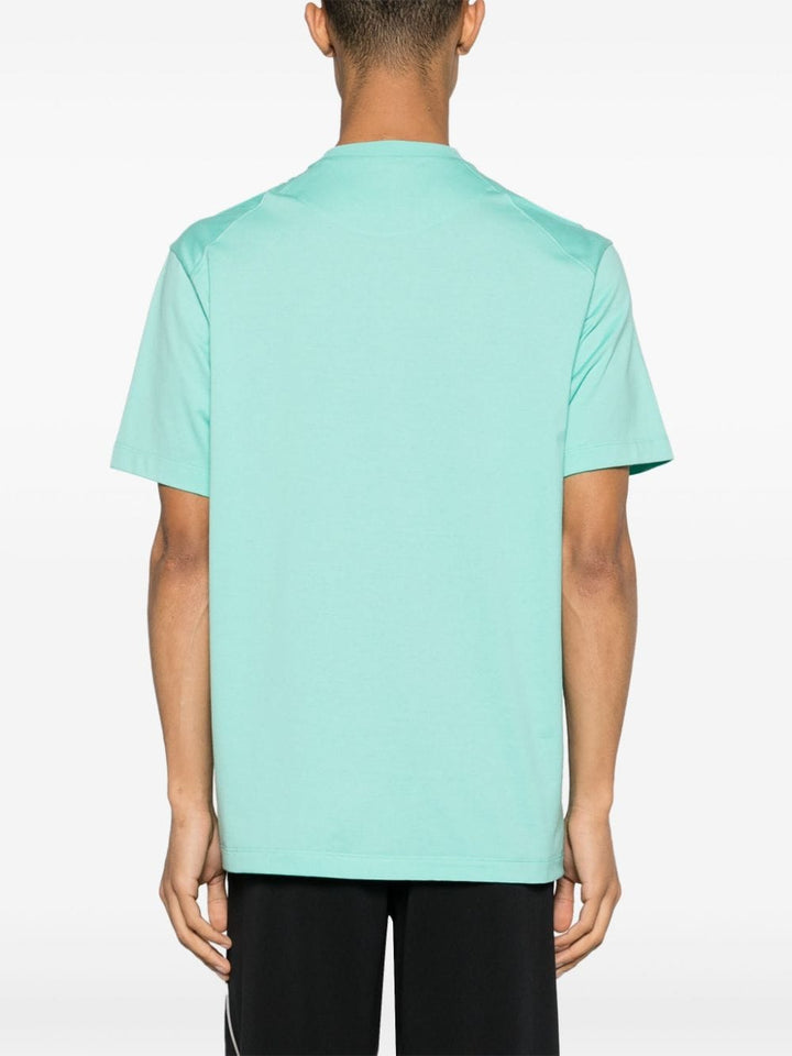 T-shirt logo vert aqua
