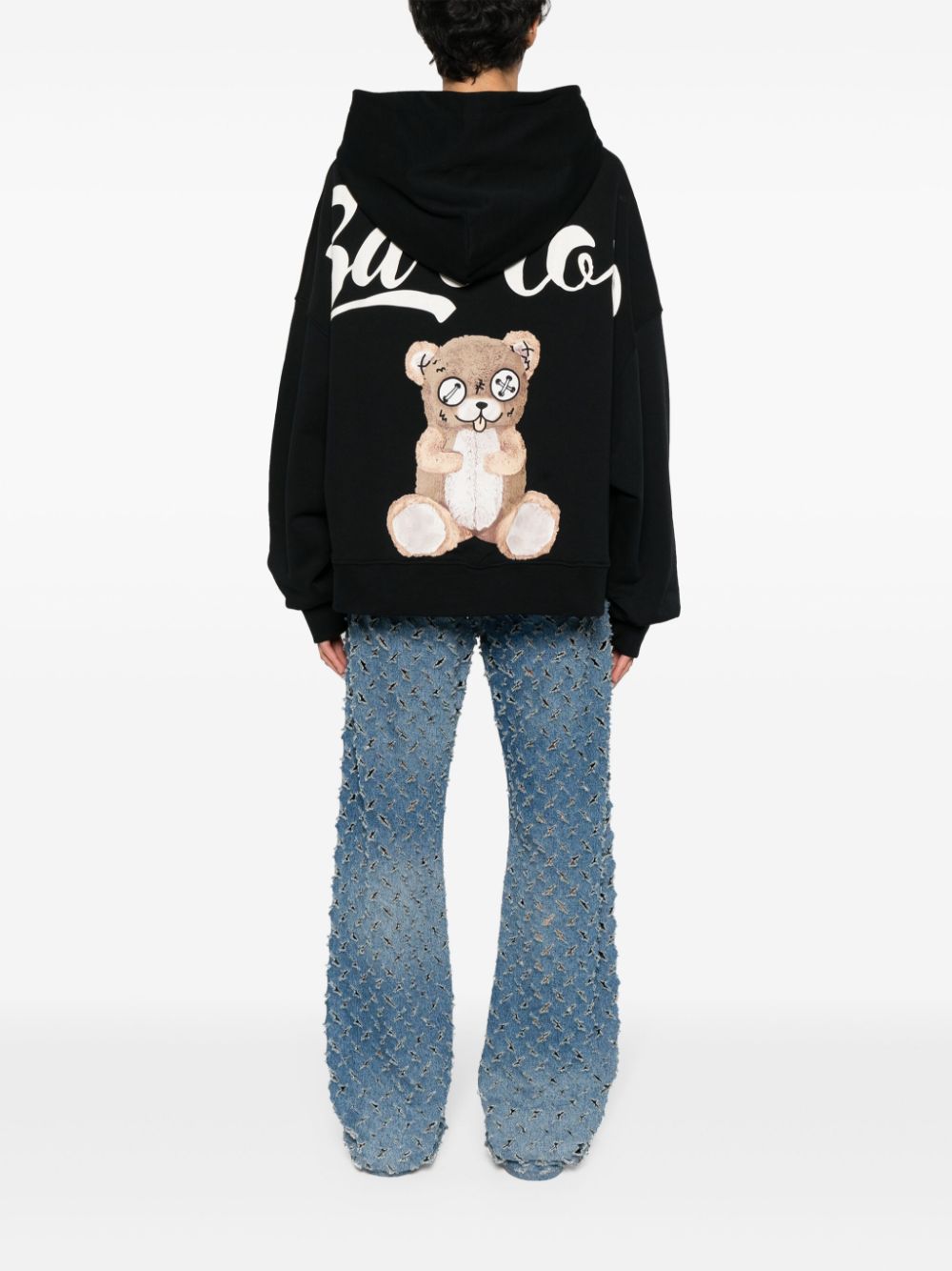 Black hoodie with Teddy print