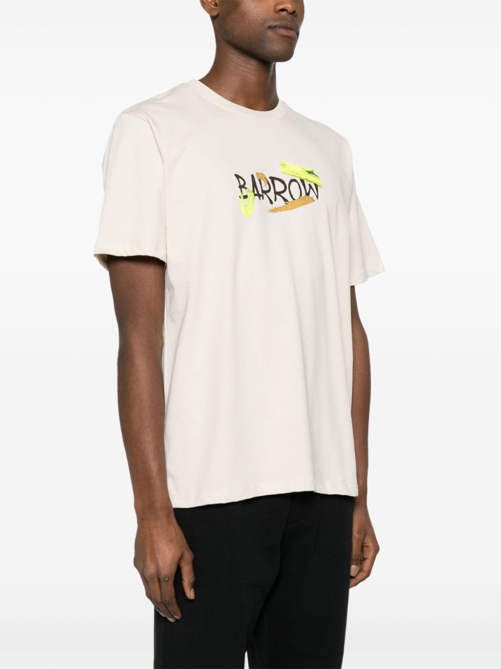 Cream T-shirt with logo