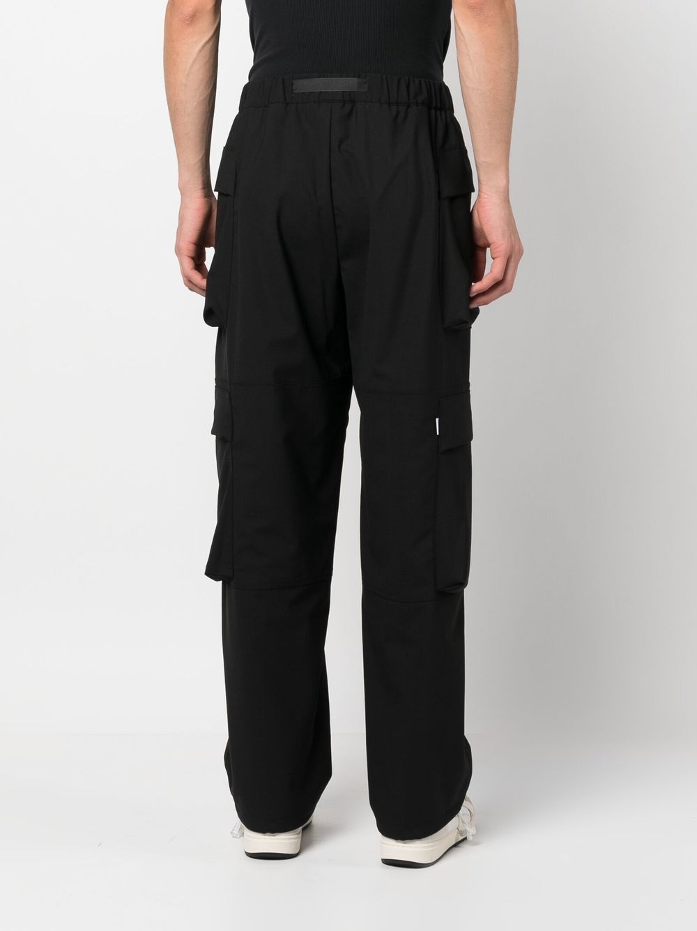 Black cargo trousers