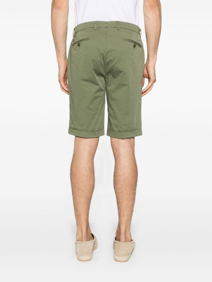 Green cotton shorts