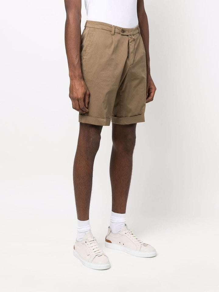 Brown cotton shorts