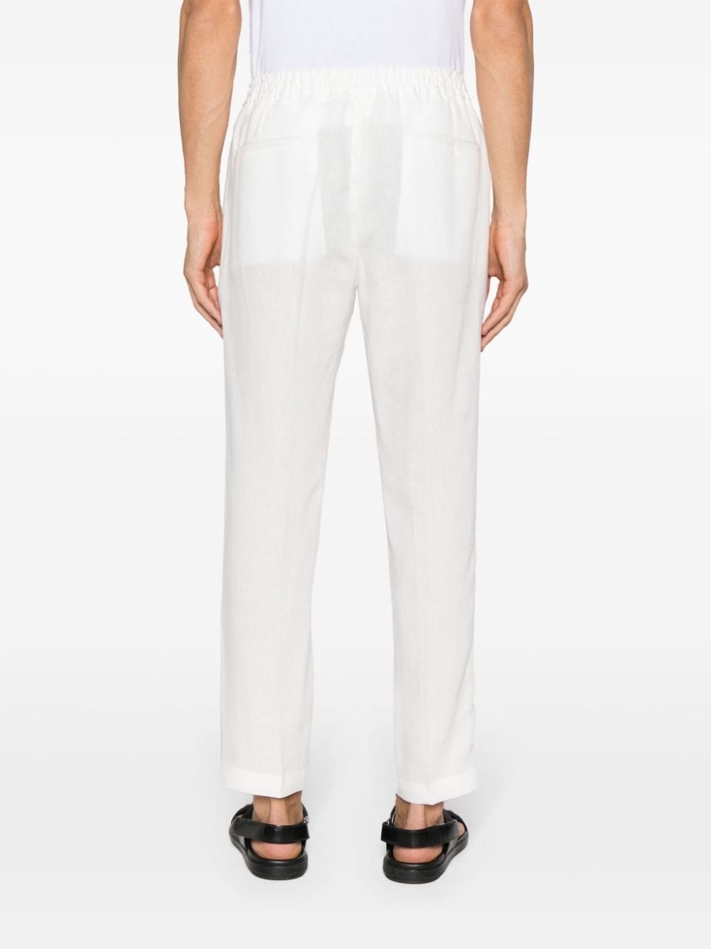 Wimbledon trousers in white linen