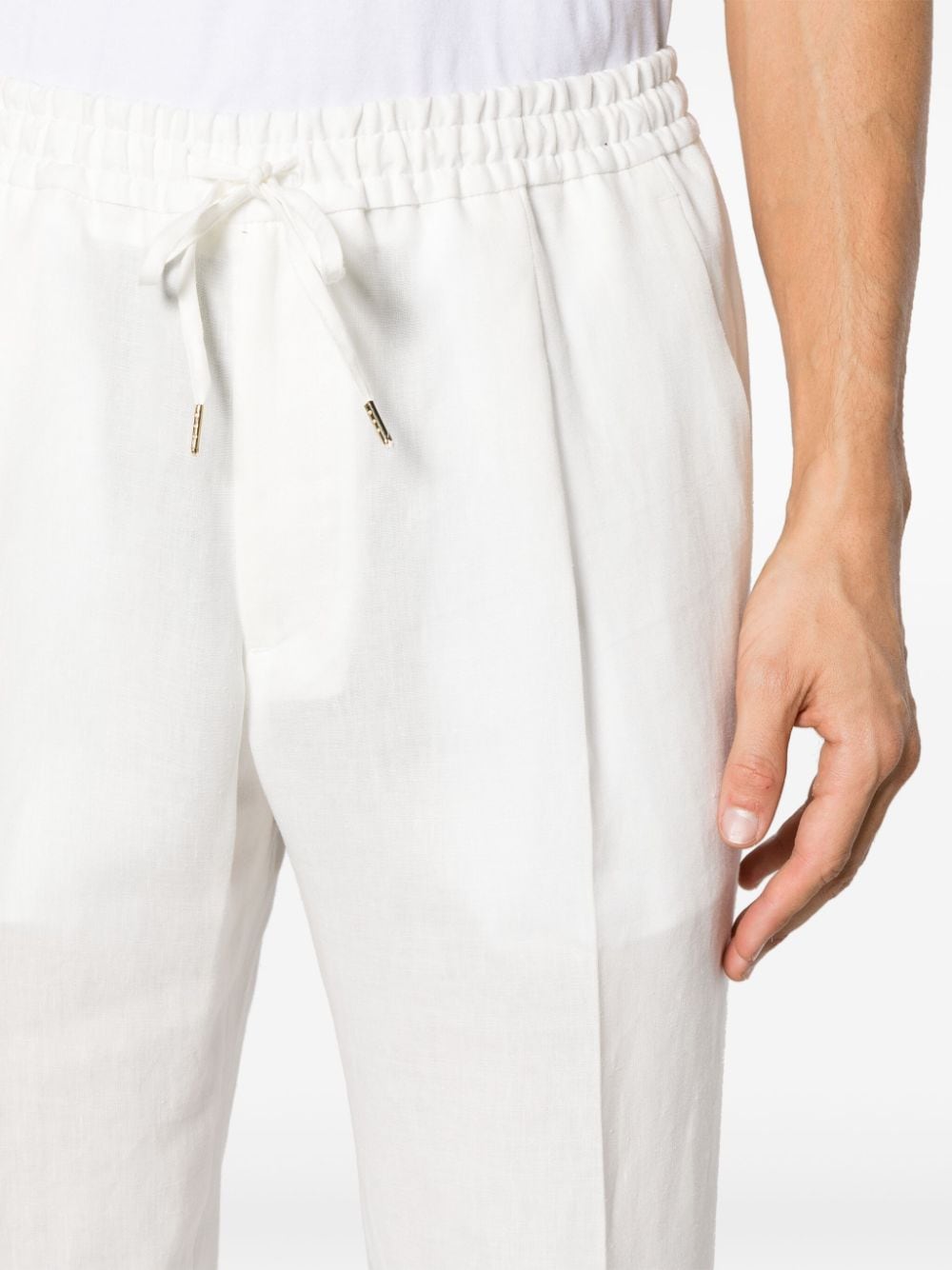 Pantalone Wimbledon in lino bianco