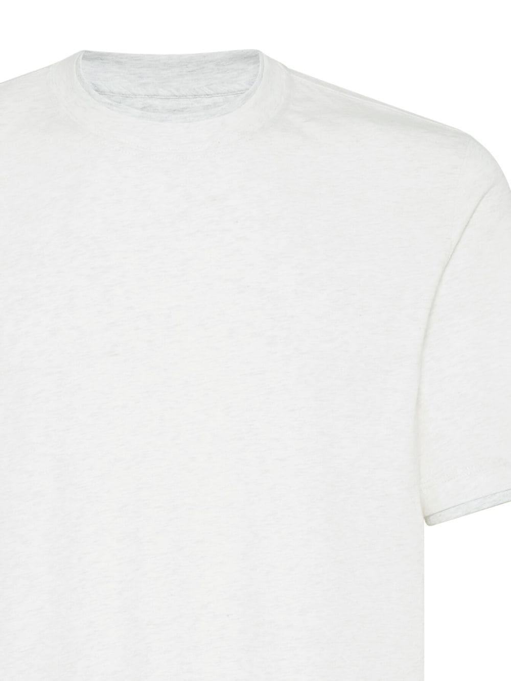 T-shirt grigio perla con logo