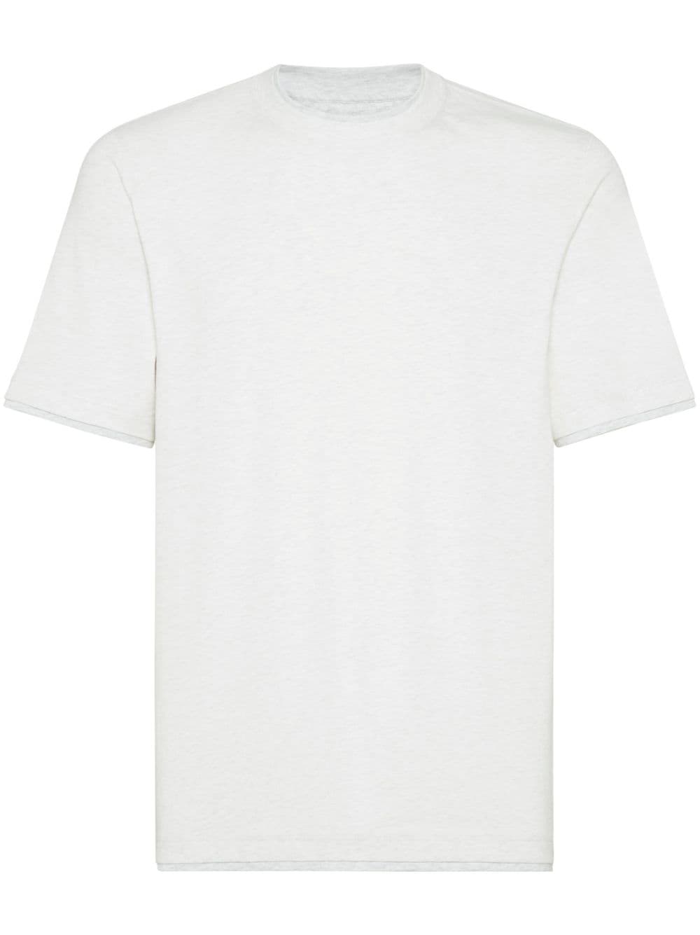 T-shirt grigio perla con logo